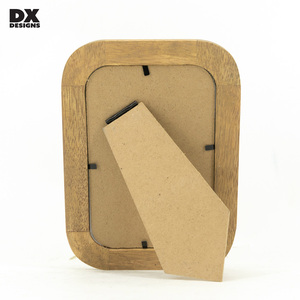 DX tasarımlar Artisan serisi mimari kavisli çerçeve 4x6 5x7 kişiselleştirilmiş fotoğraf ekran için el işi meşe ahşap çerçeve - Product Image 4