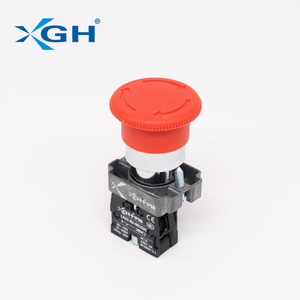 B2 Testa di Serie di Diametro 40 MILLIMETRI di Spinta di Blocco Rotazione di Uscita Di Arresto di Emergenza Push Button Switch - Product Image 3