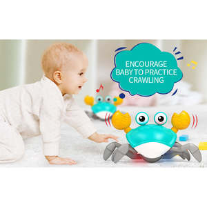 Sky-Touch điện Runaway cua trẻ mới biết đi tương tác học tập phát triển Đồ chơi âm nhạc LED ánh sáng bò cua bé Đồ chơi cụ - Product Image 2