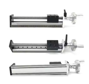 Guía de riel lineal manual, plataforma deslizante de movimiento de 100mm, carrera efectiva, mesa deslizante de una sola pista para XYZ Axis CNC - Product Image 1