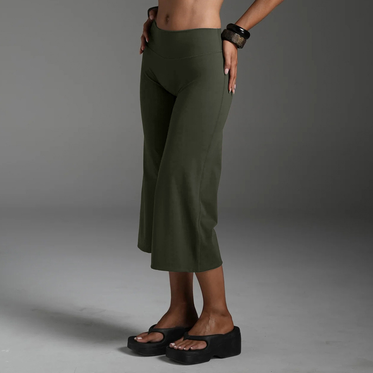 green capri pants