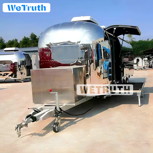West פיצה טריילר מהיר עגלת מזון נייד עם משאיות תנור עם מטבח מלא