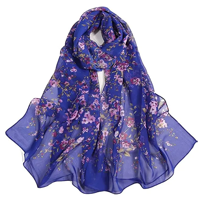 Women's Silk Feeling Scarf Fashion Scarfs Lightweight Sunscreen Scarves Wraps Shawls for Ladies and Girls