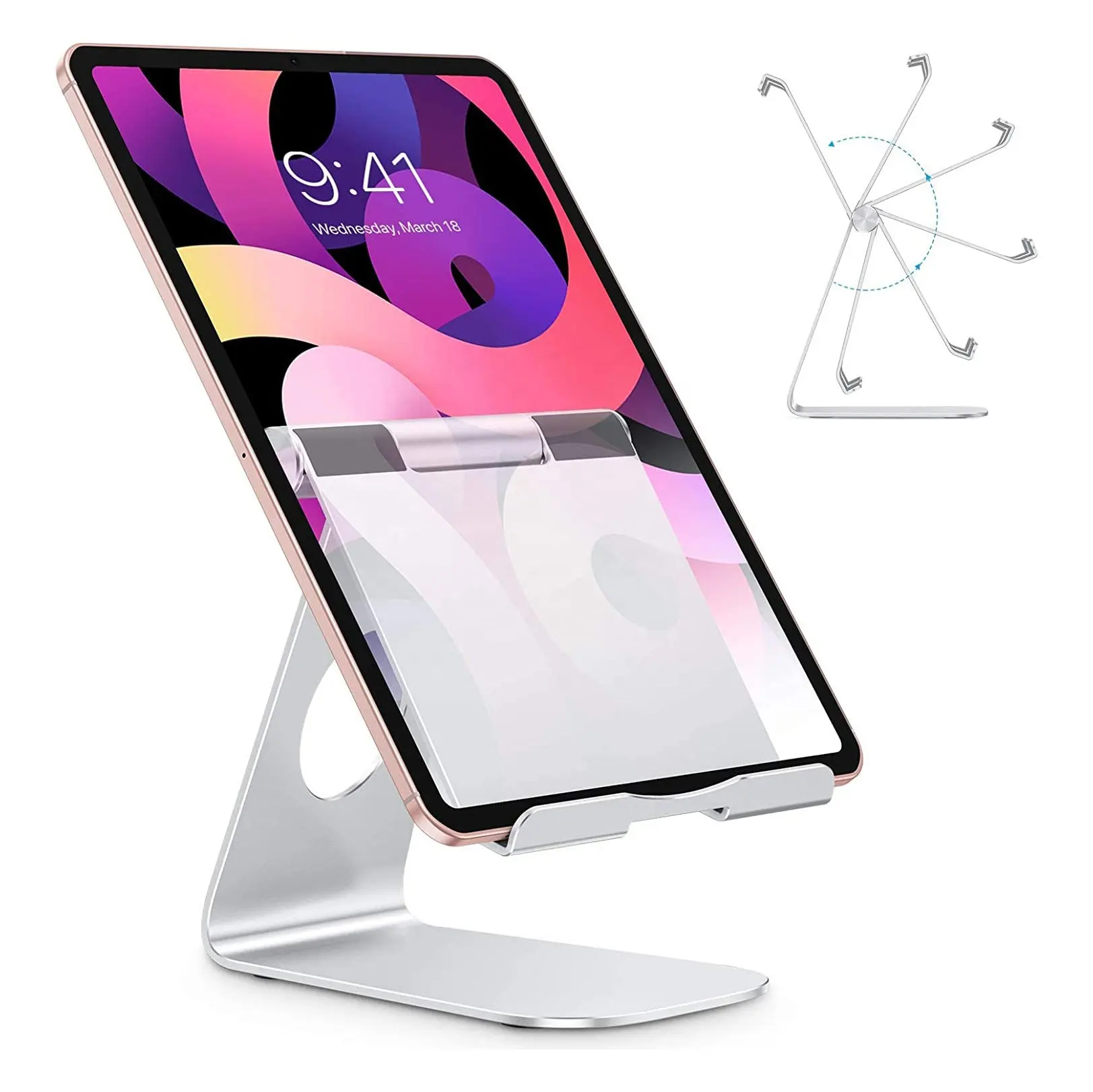 Masaüstü standı Dock ile uyumlu yeni iPad 2022 Pro 9.7 alüminyum Metal standı cep telefonu tutucu Tablet Ipad için tutucu standı
