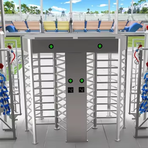 Automatisches Doppeltür-Drehkreuz in voller Höhe für den Stadion gebrauch Barcode-und QR-Code-Zugangs kontrolle mit Wifi-Konnektivität - Product Image 4