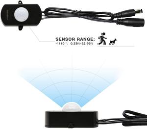 Sensor de movimiento de 12v 12V Detector de movimiento automáticos infrarrojos PIR Sensor de 12v 12V 180 grados de rotación al aire libre temporizador interruptor de la luz - Product Image 3