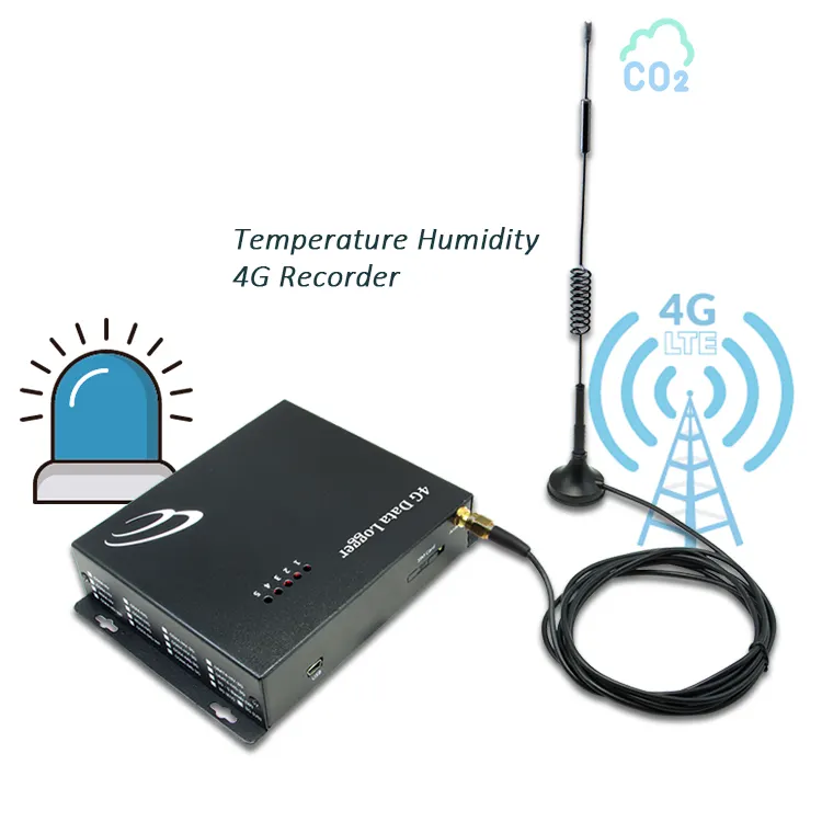 В режиме реального времени 4G загрузить данные Multipoint 4G сетевой регистратор данных температуры и влажности Регистратор данных
