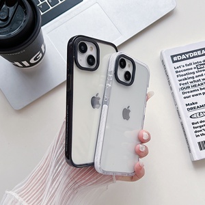 Apple iPhone1617ProMax iki renkli 2.5 için cep telefonu kılıfı akrilik yüksek şeffaflık düz renk glitter malzeme - Product Image 4