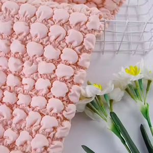 Thiết kế mới 100% Polyester chần bong bóng vòng tròn thêu vải cotton đầy đủ quần áo & chần Hành Lý Vải ngắn sang trọng - Product Image 5