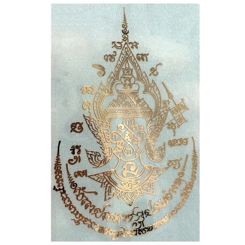مخصص التايلاندية بوذا المحمول حلية للهاتف ملصق معدني