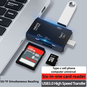 Telefono cellulare 6-in-1 convertitore per Iphone a USB3.0 lettore di schede di tipo-c Computer Android OTG Spot - Product Image 2