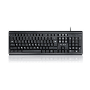 Teclado de oficina con cable T15, teclado barato, Teclado multifuncional para ordenador
