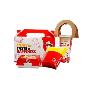 Customized Printing Takeaway Burger Box French Fries French Fries Street Snacks Fast Food Burger Packaging Box - Product Image 5