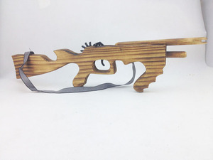 शैक्षिक खिलौना आउटडोर शूटिंग गेम टॉम गन खिलौना इलास्टिक बैंड बच्चों का खिलौना सबमशीन गन रबर बैंड गन - Product Image 2