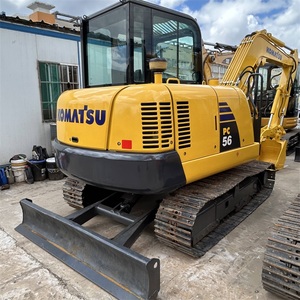 Stokta düşük yakıt tüketimi motor ve pompa çekirdek bileşenleri ile kullanılan Komatsu PC56 paletli ekskavatör 5.6 Ton Mini kepçe - Product Image 1