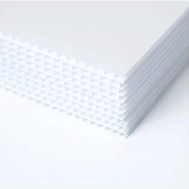 Lámina de PP de plástico corrugado, impermeable, 4x8