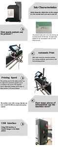 Automatische Inkjet-Chargencode-Druckmaschine Ablaufdatum Drucker maschine Made in China - Product Image 5