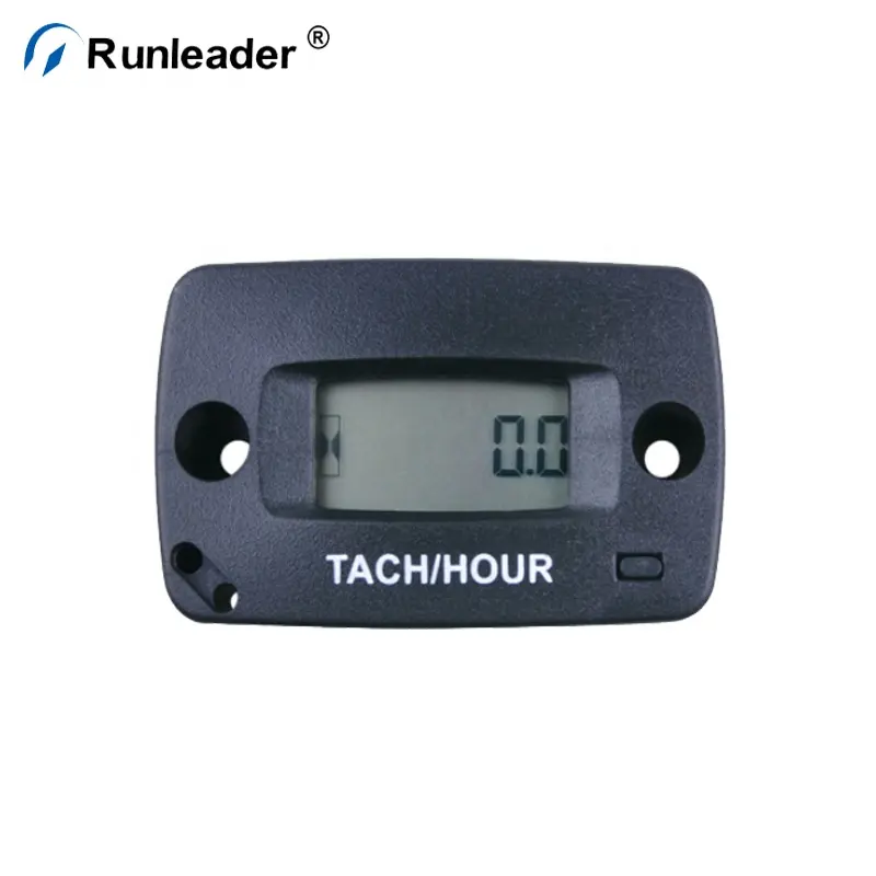 Runleader LCD Tacho Hour Meter Tachometer For 2/4-Stroke Gasoline Engine marine motorcycle tractor mower air compressor