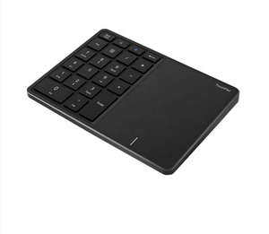 Miniteclado Delgado USB tipo C BT, teclado numérico inalámbrico recargable con panel táctil y teclado numérico