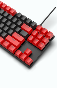 คีย์บอร์ดเล่นเกมมีกลไกตามหลักสรีรศาสตร์แบบมีสาย RGB 87ปุ่ม tkl K6ใช้เชื่อมต่อกับเดสก์ท็อป - Product Image 3