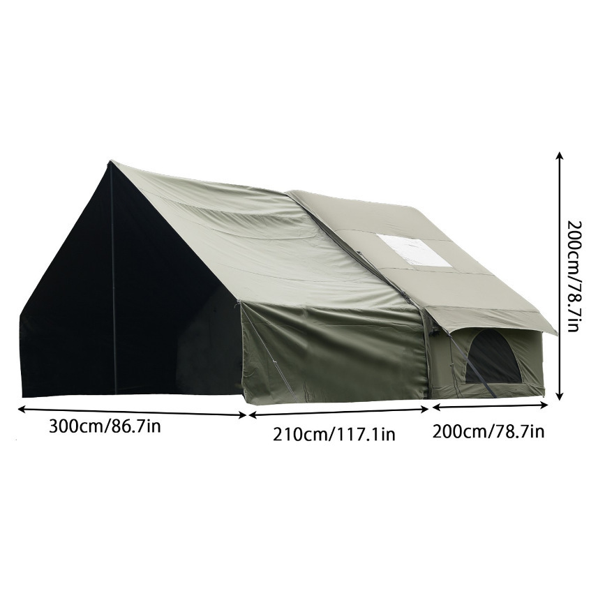 66 Inflatable Tent Green with Logo