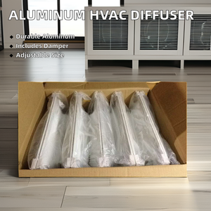 Modernes Design Aluminium Linear schlitz Luft verteiler Quadratische Decke Diffusor Dämpfer HVAC System Büro lüftung Klimaanlage - Product Image 5