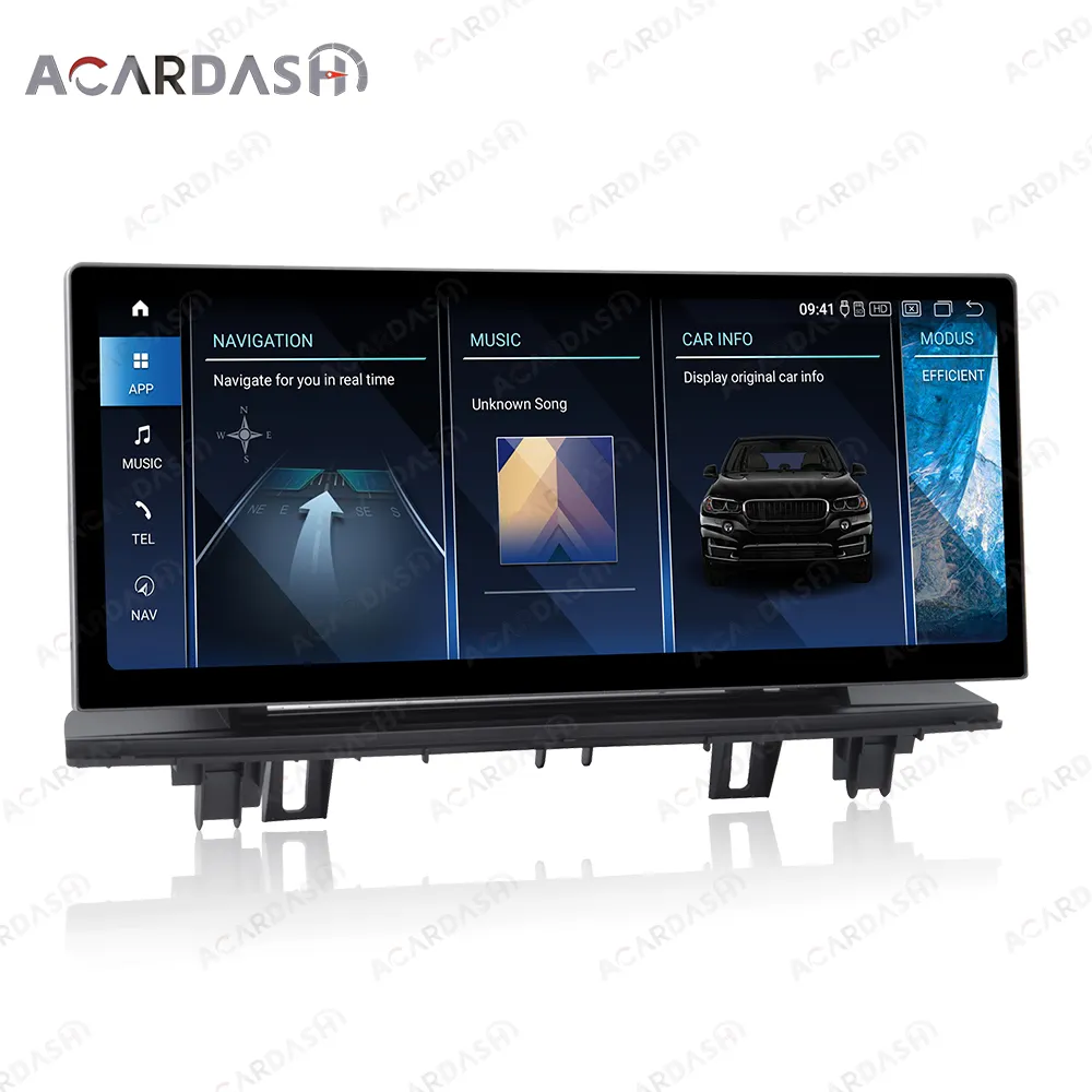 ACARDASH 2024 Nuevo diseño 12,3 ''Ultra Android 13 GPS para BMWX1 F48 2016-2018 NBT EVO con CarPlay Android Auto