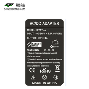 Fuente de alimentación C 110V/220V Entrada de CA a adaptador de corriente CC de 48W con salida de 15V 4A 12V 3a 4a 5a 6a 8a 10a para conexión de escritorio