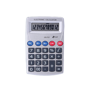 Werbe geschenke Kleiner und tragbarer 12-stelliger elektronischer Taschen rechner Lcd Display Key Sound Function Small Calculator Office - Product Image 6