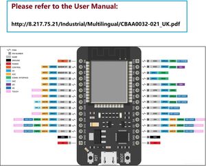 Плата разработки Aismartlink ESP32 ESP-WROOM-32 — 30-контактная двухъядерная плата ESP32 2,4 ГГц с WLAN и CP-2102 (USB-C, 30-контактная, 6 шт.) - Product Image 5