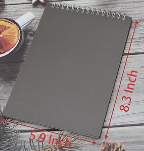 Cuaderno de papel Kraft A5 personalizable de 21x11 cm con cubierta de PVC, cuaderno de encuadernación de hojas sueltas o en espiral de estilo impreso para diario
