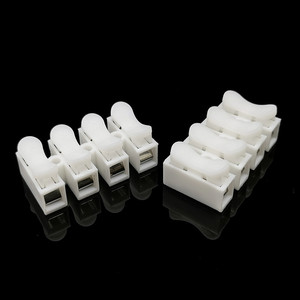 ConnectorFirst 2pin Conector de bloque de terminales de cable de empuje rápido eléctrico de plástico - Product Image 6