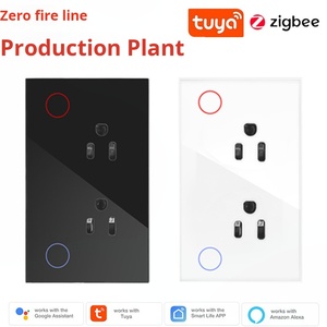 米国Tuya Zigbeeスマートソケット120モデルパワーメタリング機能とAPPリモートコントロール強化ガラスパネル - Product Image 2