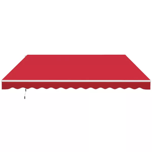 12' X 10' Manual Retractable Awning with with Adjustable and Versatile Design for Patio, <strong>Balcony</strong>, Yard - Product Image 2