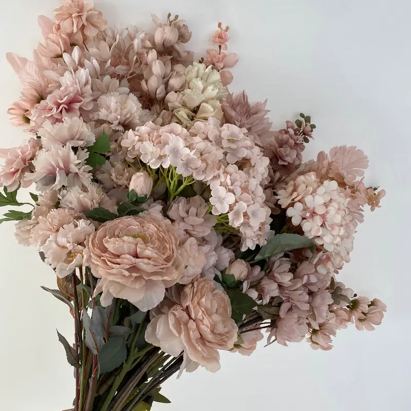 Trang trí hội trường đám cưới bẩn, hoa anh đào Hoa Hồng Trần, trang trí mềm hướng dẫn cắm hoa