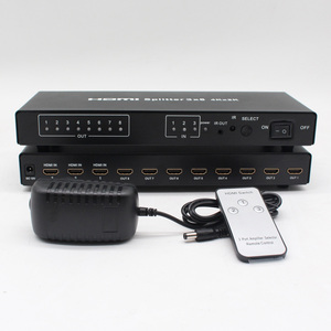 4K for <strong>HDMI</strong> 3-<strong>Input</strong> 8-<strong>Output</strong> Video Splitter &amp; Converter 30Hz 3x8 <strong>Switch</strong> Compatible with 1080P 3D