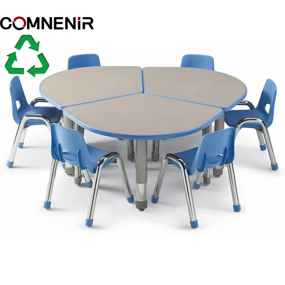 Hợp tác nghiên cứu bàn Bàn và ghế có thể hình thành hình dạng khác nhau và bố trí hiện đại STEM đồ nội thất lớp học