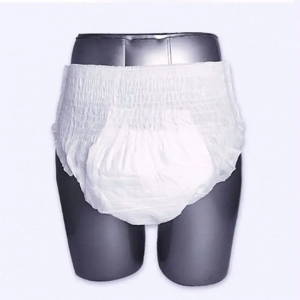 Pañales para adultos de pulpa esponjosa importados de primera calidad: Pantalones absorbentes de alta calidad para adultos