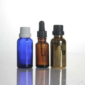 ריק 10ml 15ml 30ml 50ml 100ml ברור ירוק כחול שקופה צור קוסמטי חלבית זכוכית טפטפת בקבוק