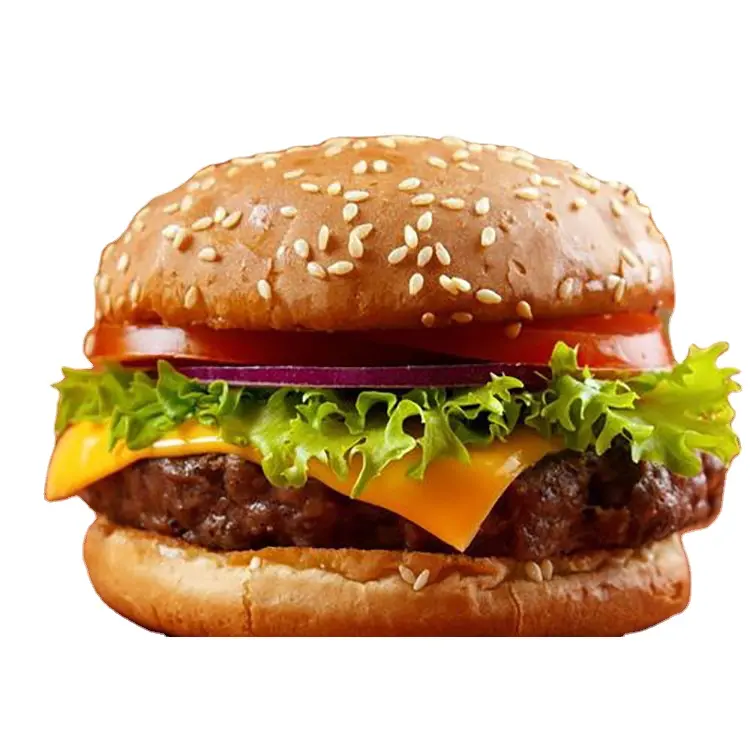 Burger ızgara makinesi hamburger hamburger topuz üretim hattı