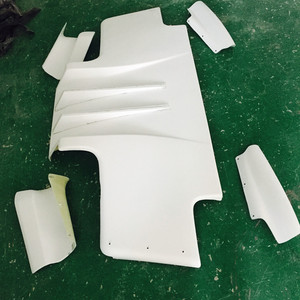 Untuk 1989-1993 Nissan <span class=keywords><strong>Skyline</strong></span> R32 TS gaya <span class=keywords><strong>Diffuser</strong></span> belakang (7 buah/set) dengan 2 temukan Tengah dan <span class=keywords><strong>4</strong></span> sisi Addon serat kaca - Product Image 3