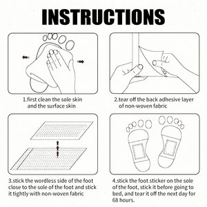 Ingwer-tiefenreiniger Fuß-Stick Körperpflege-Patch Fußpflege Linderung von Stress Entfernung von Feuchtigkeit Entgiftung Fußmassage-Patch - Product Image 3