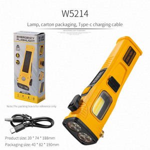 Portatile Cob LED torcia di emergenza con forte magnetismo Multi-funzionale materiale ABS USB ricarica IP65 - Product Image 2