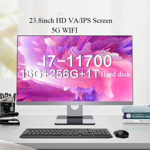Produzione di OEM Core I3 I5 I7 11th Gen 1115 g4 monoblocco Computer DDR4 8GB RAM 23.8 27 pollici impronta digitale tutto in uno Barebone PC - Product Image 5