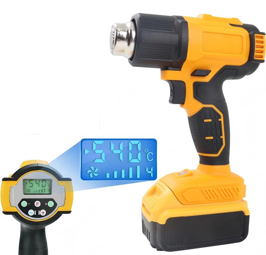 Pistolet à air chaud à affichage numérique (outil nu) / pour batteries DeWALT