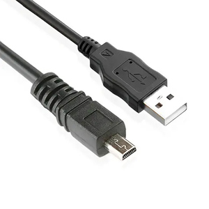 28AWG 2.0 USB ตัวผู้กับ USB2.0ขนาดเล็ก8 P สำหรับแจ็คเก็ตกล้องดิจิตอล PVC พร้อมตัวป้องกันแบบถักเปีย - Product Image 4