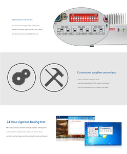Industri IPC MFC-2300 <span class=keywords><strong>Intel</strong></span> <span class=keywords><strong>Celeron</strong></span> prosesor J3160 <span class=keywords><strong>Quad</strong></span> <span class=keywords><strong>Core</strong></span> tanpa kipas tertanam dua I211 Gigabit Ethernet port VGA + DP ganda - Product Image 6