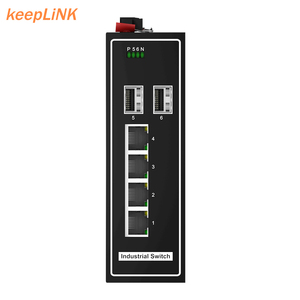 2 100M SFP mit 4 10/100M Industrial Ethernet Switch Netzwerk-Switch-Sicherheit - Product Image 2