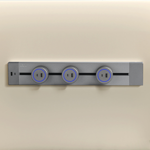 2025 sistema di presa Mobile per binari multifunzione con guida elettrica 30-100cm presa di prolunga in alluminio con ricarica rapida USB-C - Product Image 1