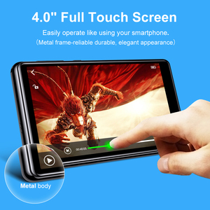 Reproductor MP3 MP4 Bluetooth y WiFi Pantalla táctil IPS de 4,0 pulgadas con altavoz Reproductor de música multilingüe 1080p - Product Image 4